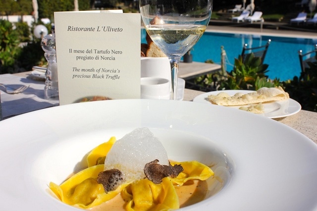 truffle pasta at the pool at rome waldorf astoria truffle pasta at the pool at rome waldorf astoria