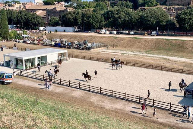 horse jumping event in circus maximus