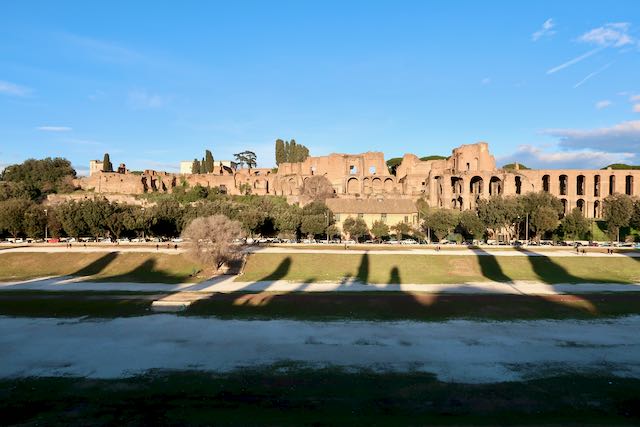 Circus Maximus circus maximus palatine hill winter shadows small