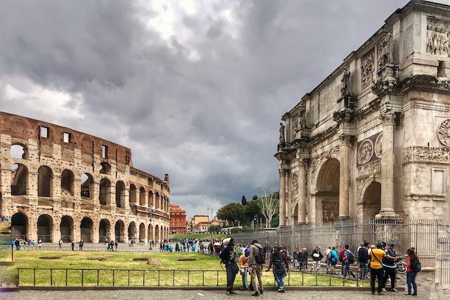 colosseum arch constantine together colosseum arch constantine together