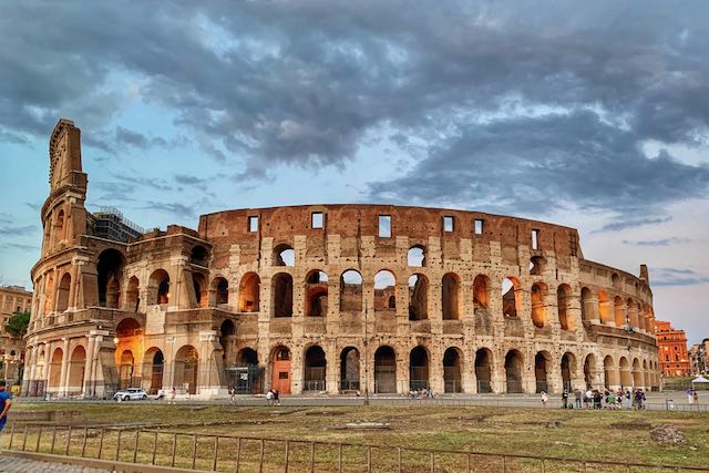 colosseum wide angle view