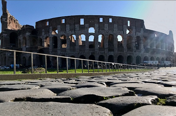 Colosseum early morning colosseum early morning