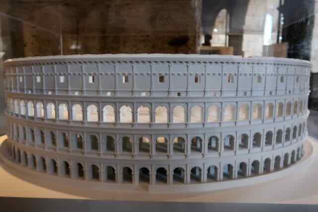 colosseum model from museum colosseum model from museum