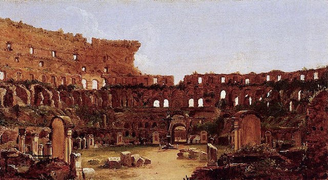 thomas cole painting of the rome colosseum