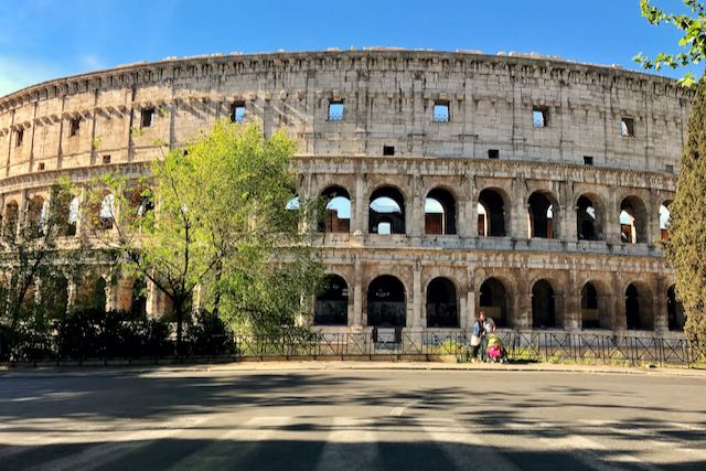 Colosseum from viale di terme di tito Colosseum from northern side