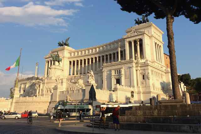 View of the Vittoriano monument