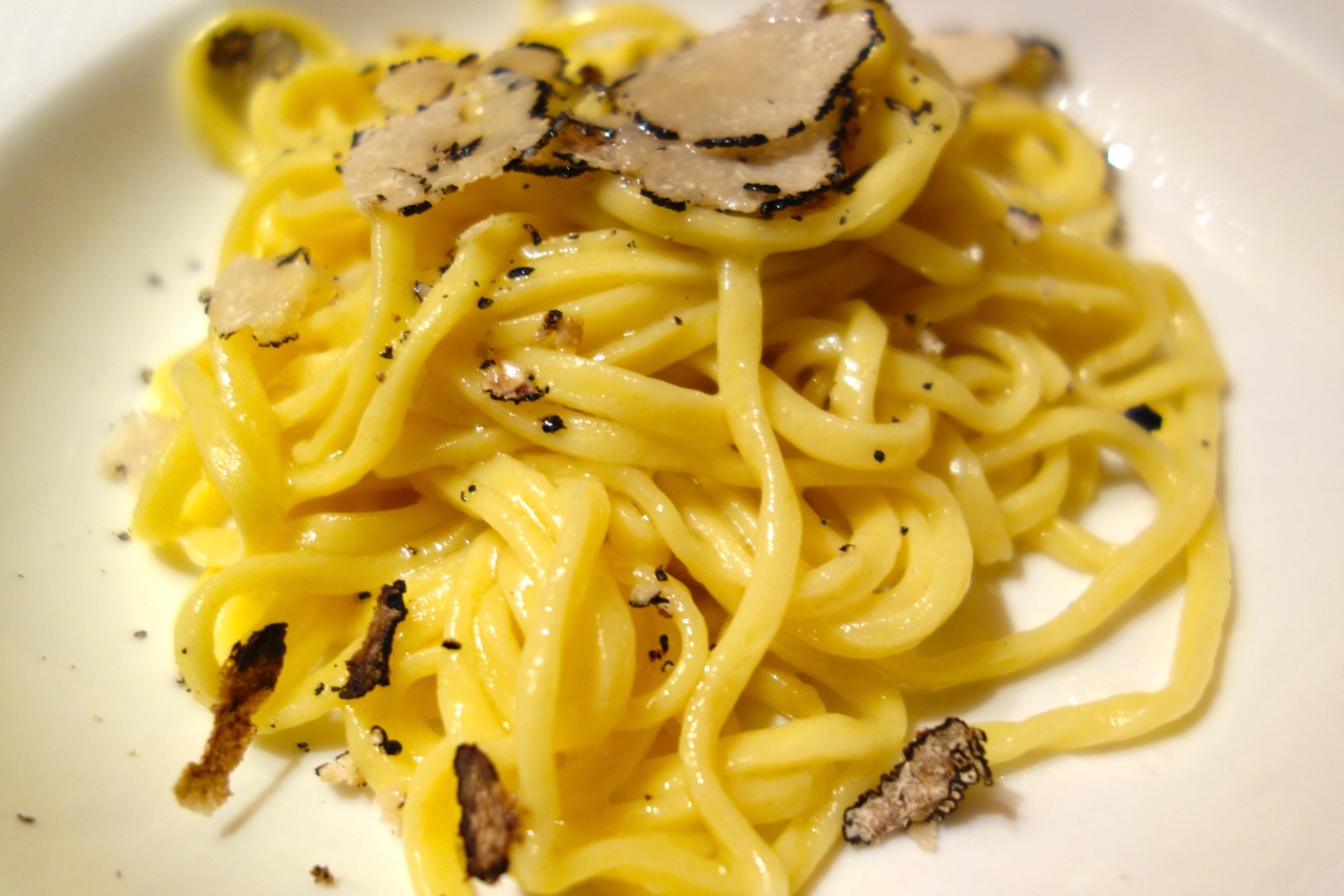 tagliolini with truffles at del sostegno tagliolini with truffles at del sostegno