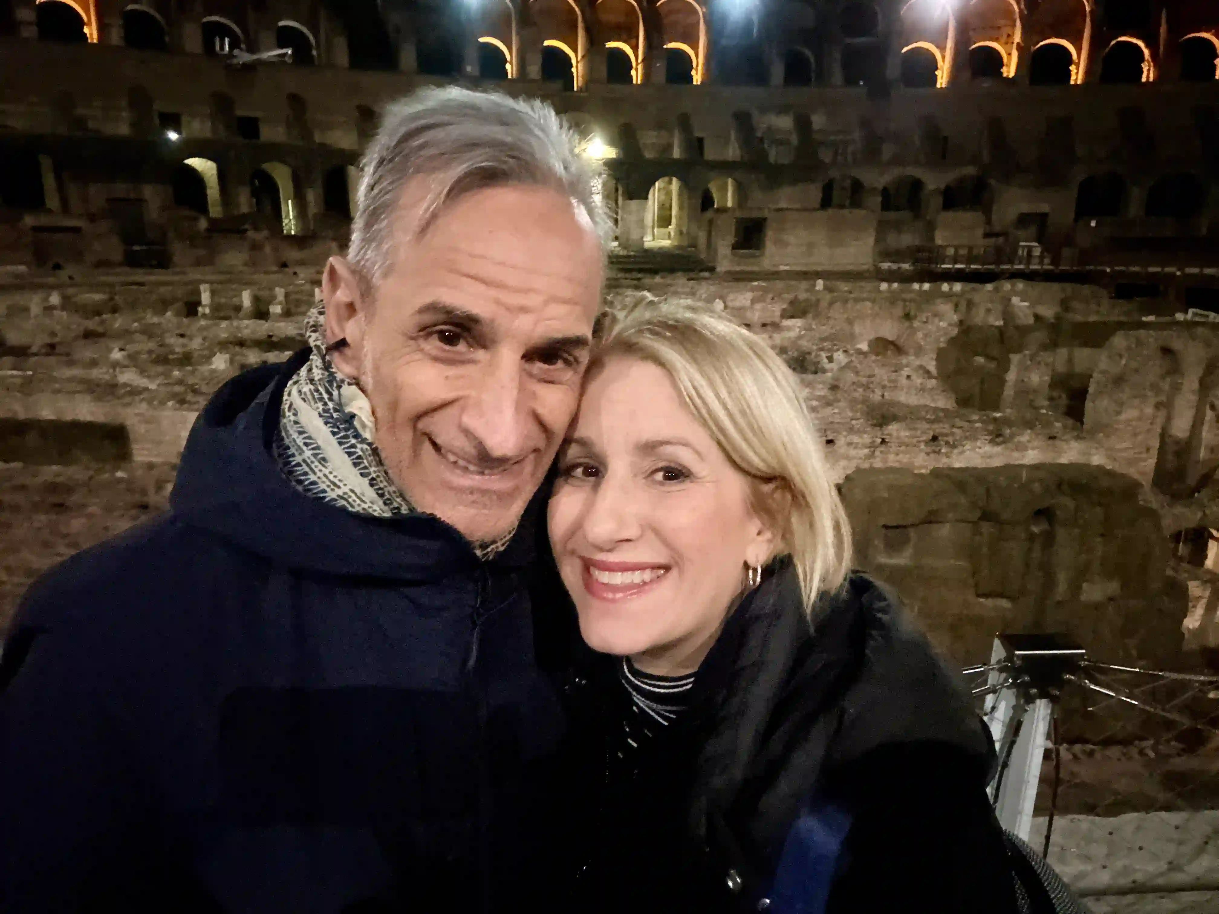 elyssa and alessandro at the colosseum elyssa and alessandro at the colosseum