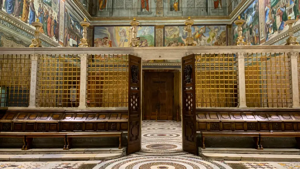 empty sistine chapel back doors