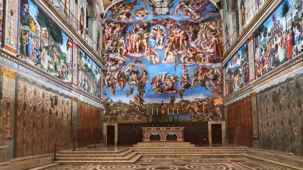 empty sistine chapel last judgment