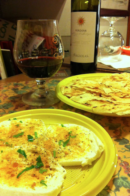 Sardinian style appetizers Rome