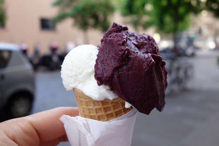 trastevere restaurants fatamorgana fior di latte blackberry