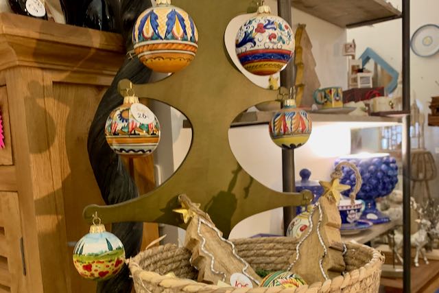 christmas ornaments at Flakes Trastevere