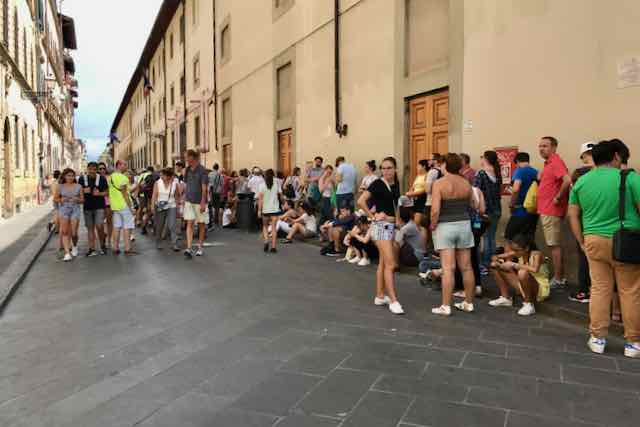 pin florence line for accademia