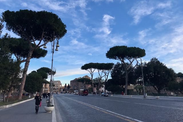 pin winter in rome often clear days and blue sky fori imperiali