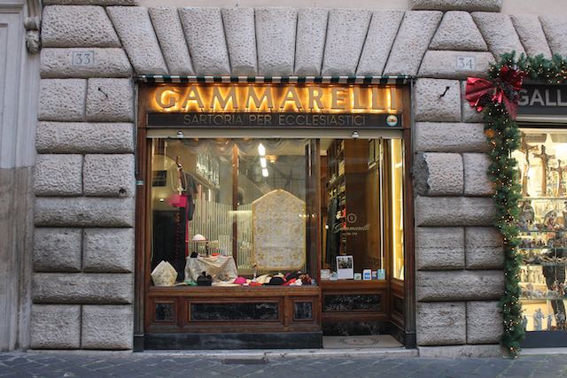 Gammarelli shop front Gammarelli shop front