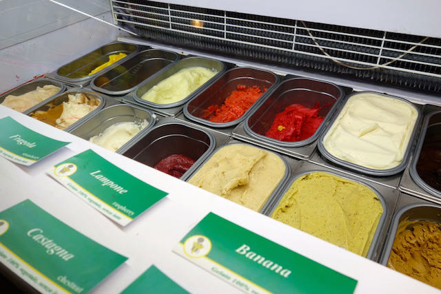 real gelato flavors at claudio torce