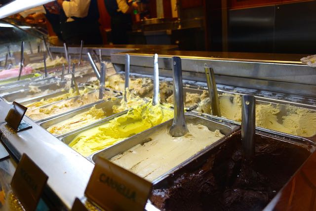 gelato flavors at giolitti