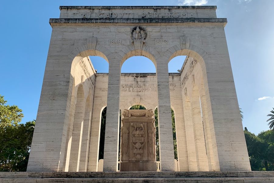 gianicolo ossario memorial