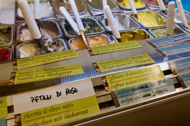 wide variety of flavors at la gourmandise gelato