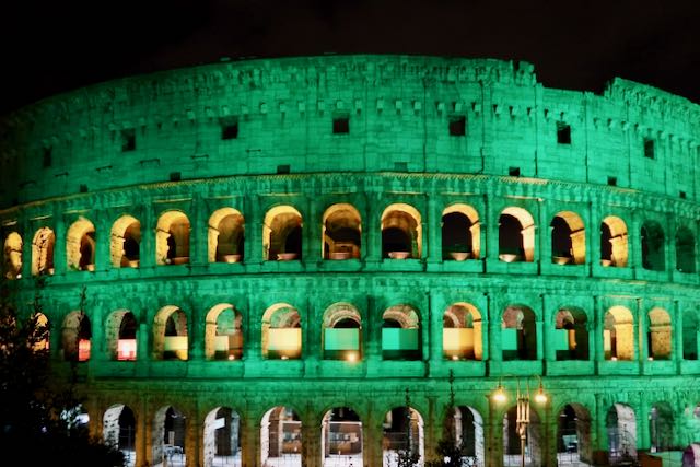 Green Colosseum in March