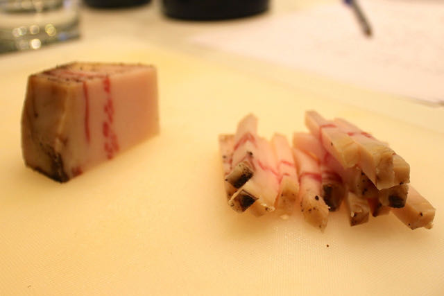 guanciale for making carbonara
