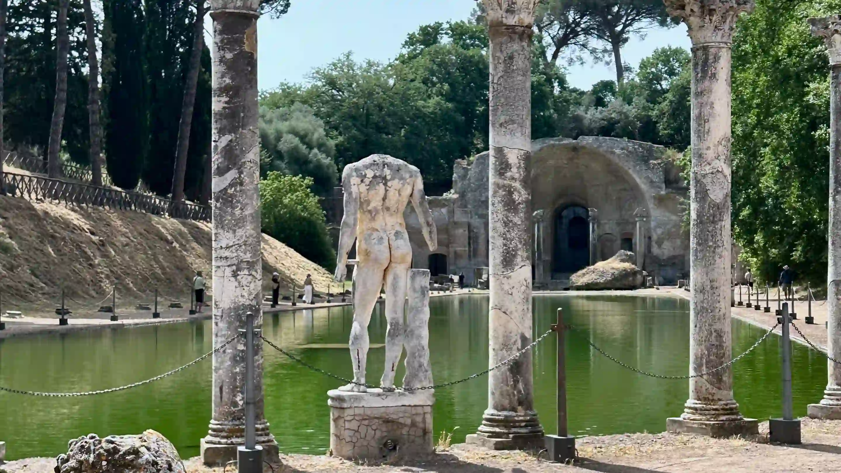 canopus at hadrian's villa in tivoli hadrians villa - canopus