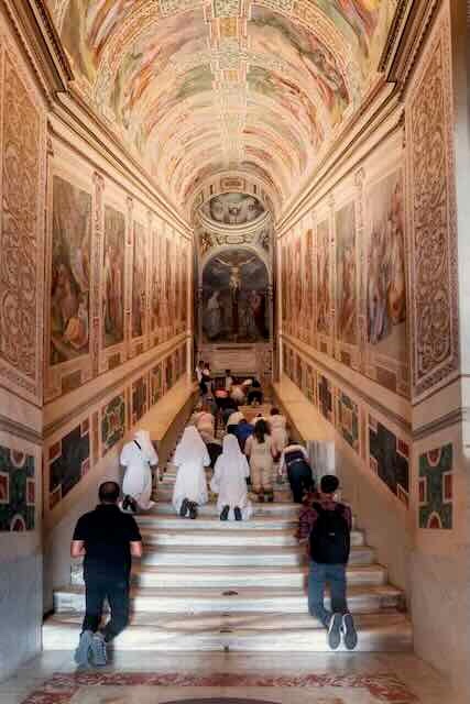 the holy stairs of Scala Santa