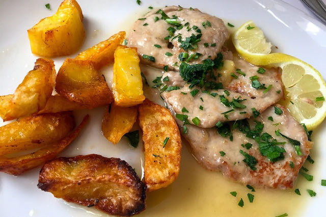 veal piccata hostaria romana