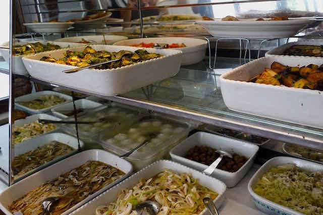 antipasto bar at hostaria romana