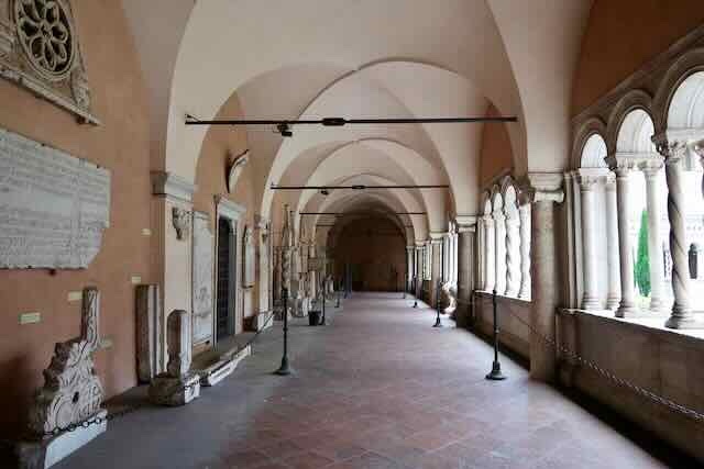 view of the cloister of St John Lateran