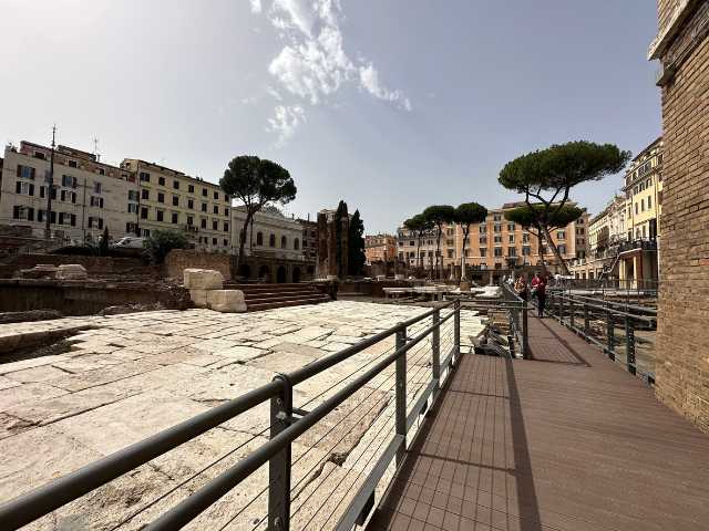 view of largo di torre argentina walkway view of largo di torre argentina walkway