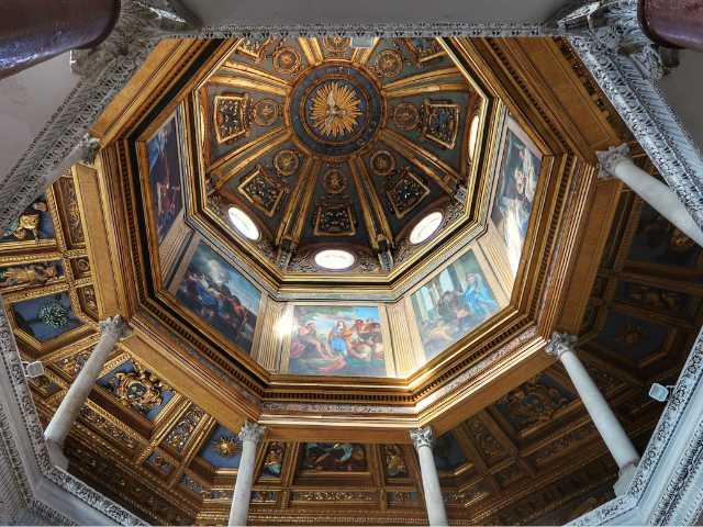 lateran baptistery ceiling