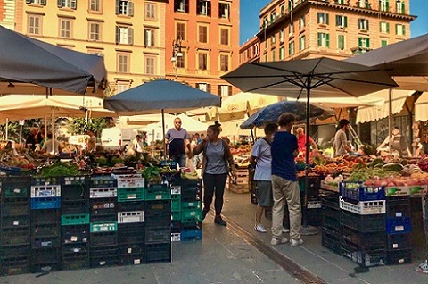 food markets in rome