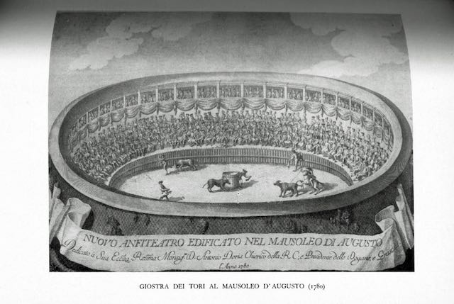 bullfighting inside augustus' mausoleum bullfighting inside augustus' mausoleum