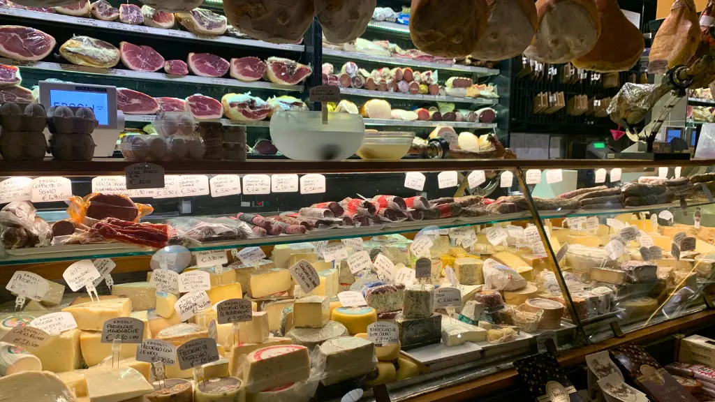 meat and cheese deli stall
