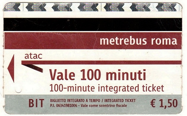 rome metro ticket