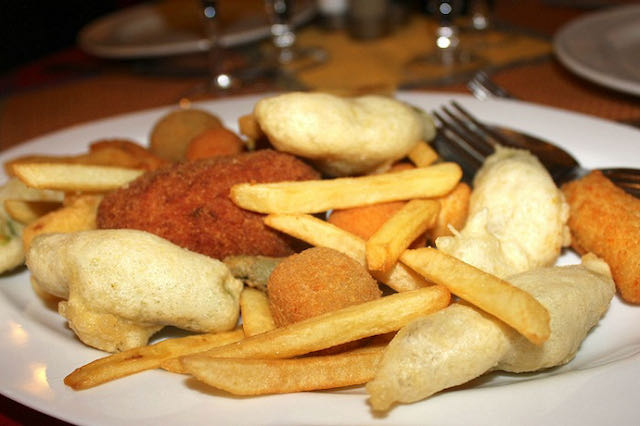fried vegetable appetizers in rome