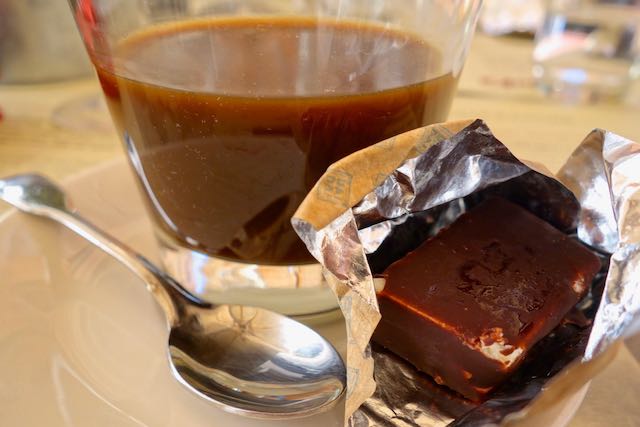 cold coffee and ice cream at obica