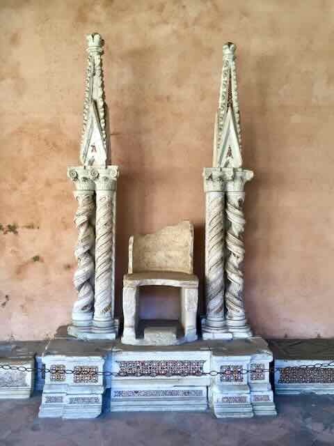old papal cathedra