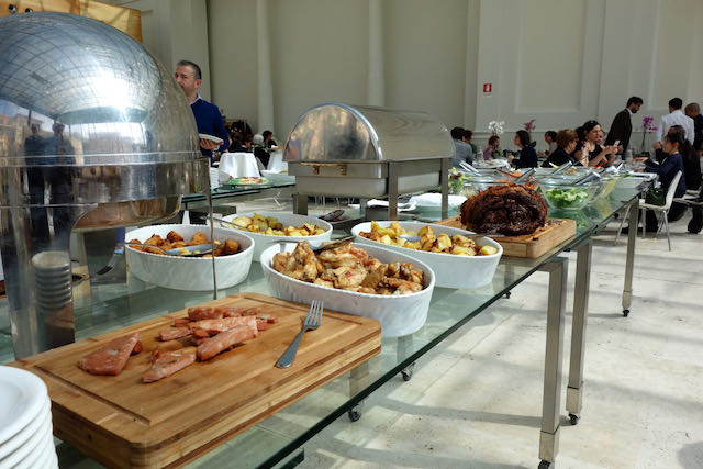 generous buffet lunch at open colonna