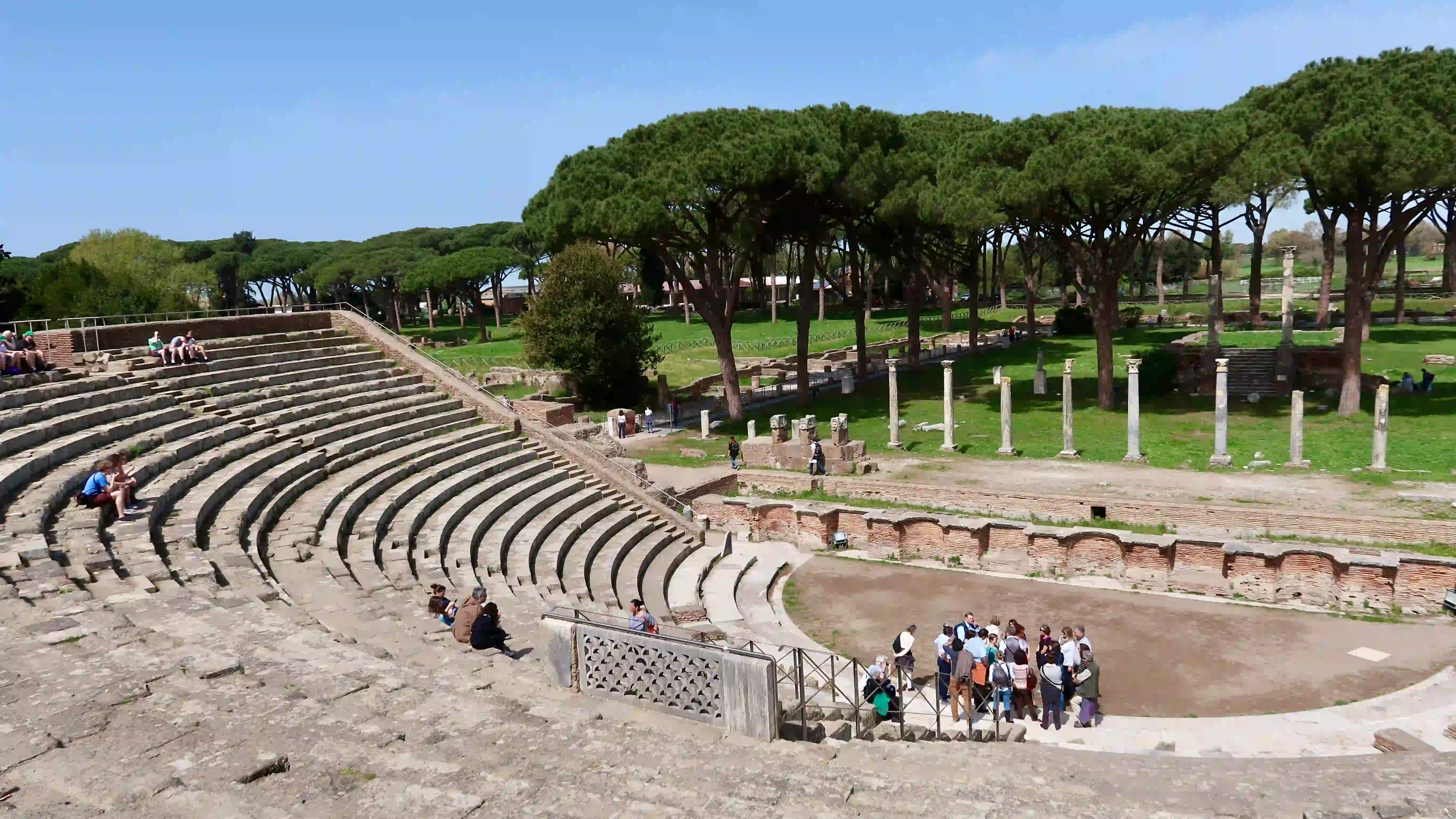 the amphitheater at ostia antica just half hour from rome ostia antica amphitheater