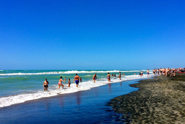 ostia beach near rome