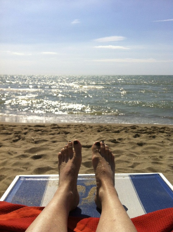 me at the beach in ostia