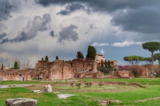 palatine hill rome palatine hill dramatic skies