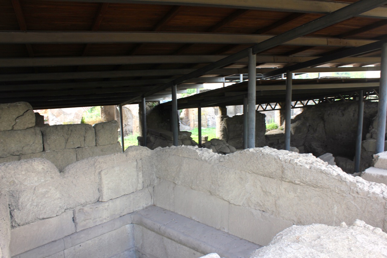 Archaeological site of Romulus Huts - Palatine hill Archaeological site of Romulus Huts - Palatine hill
