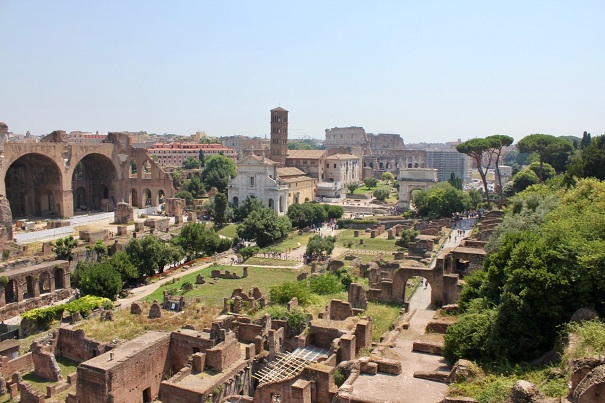 Roman Forum. View from the Palatine hill Roman Forum. View from the Palatine hill