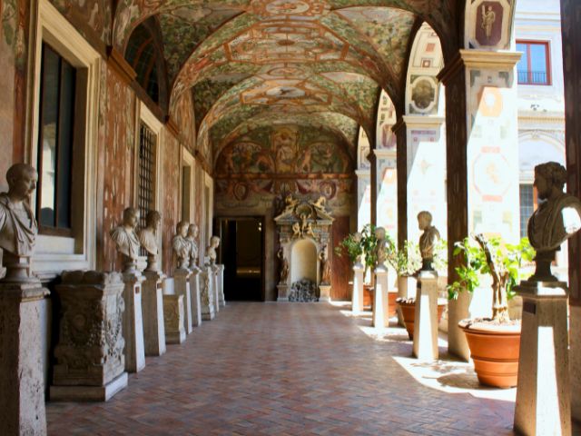 palazzo altemps painted corridor