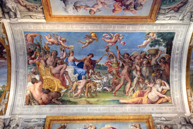 The ceiling of Palazzo Farnese by Annibale Carracci