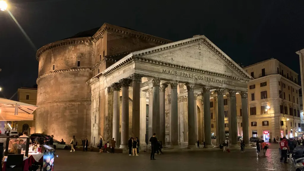 rome pantheon pantheon exterior night